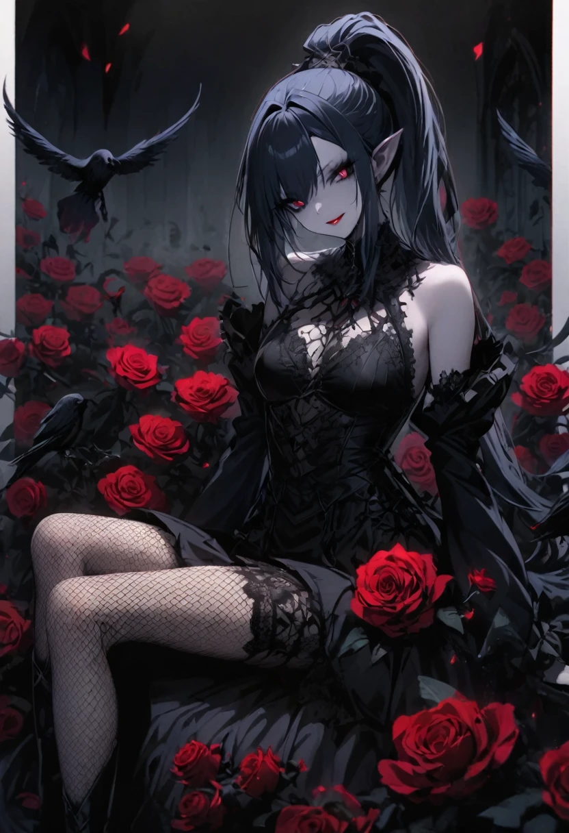  Grim dark Drow maiden.