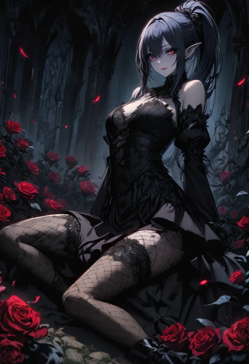  Grim dark Drow maiden.