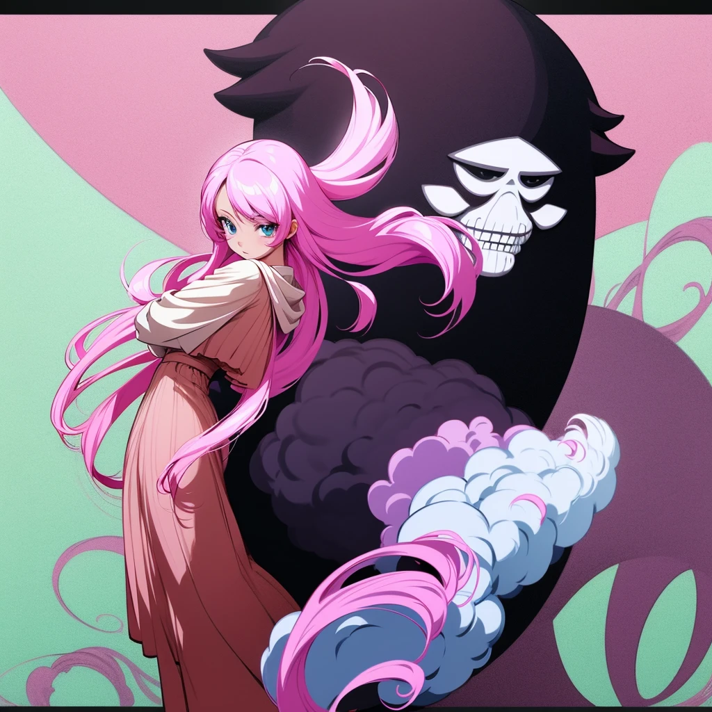 anime girl with long pink hair and white top, Animation drawn by Kentaro Miura, Popular topics on pixiv, Arts &amp; Crafts, Anime visual of a cute girl, , cute anime girl, seductive anime girl, pretty anime girl, beautiful anime girl, anime girl, (anime girl), an anime girl, young anime girl, anime best girls