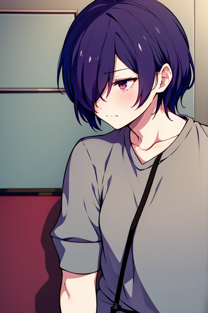 Kirishima Touka, embarrassed, looks away