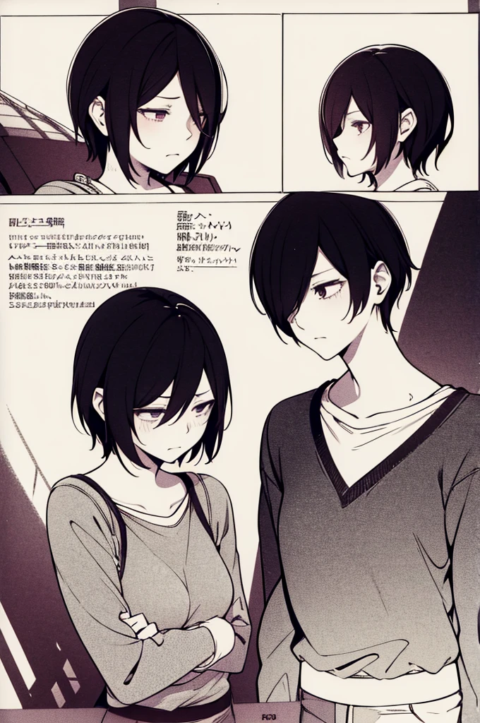 Kirishima Touka, embarrassed, looks away