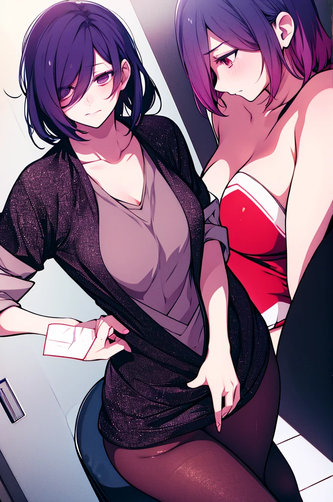 Kirishima Touka, embarrassed, looks away