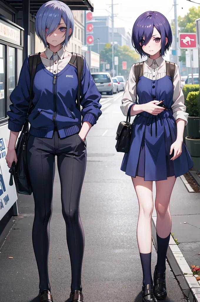 Kirishima Touka, embarrassed, looks away