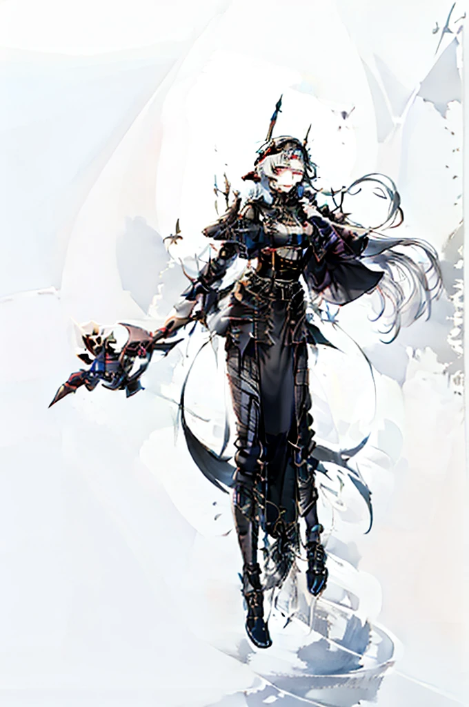 fishnet stockings, elf, 1girl, thief, dark, warscythe,
