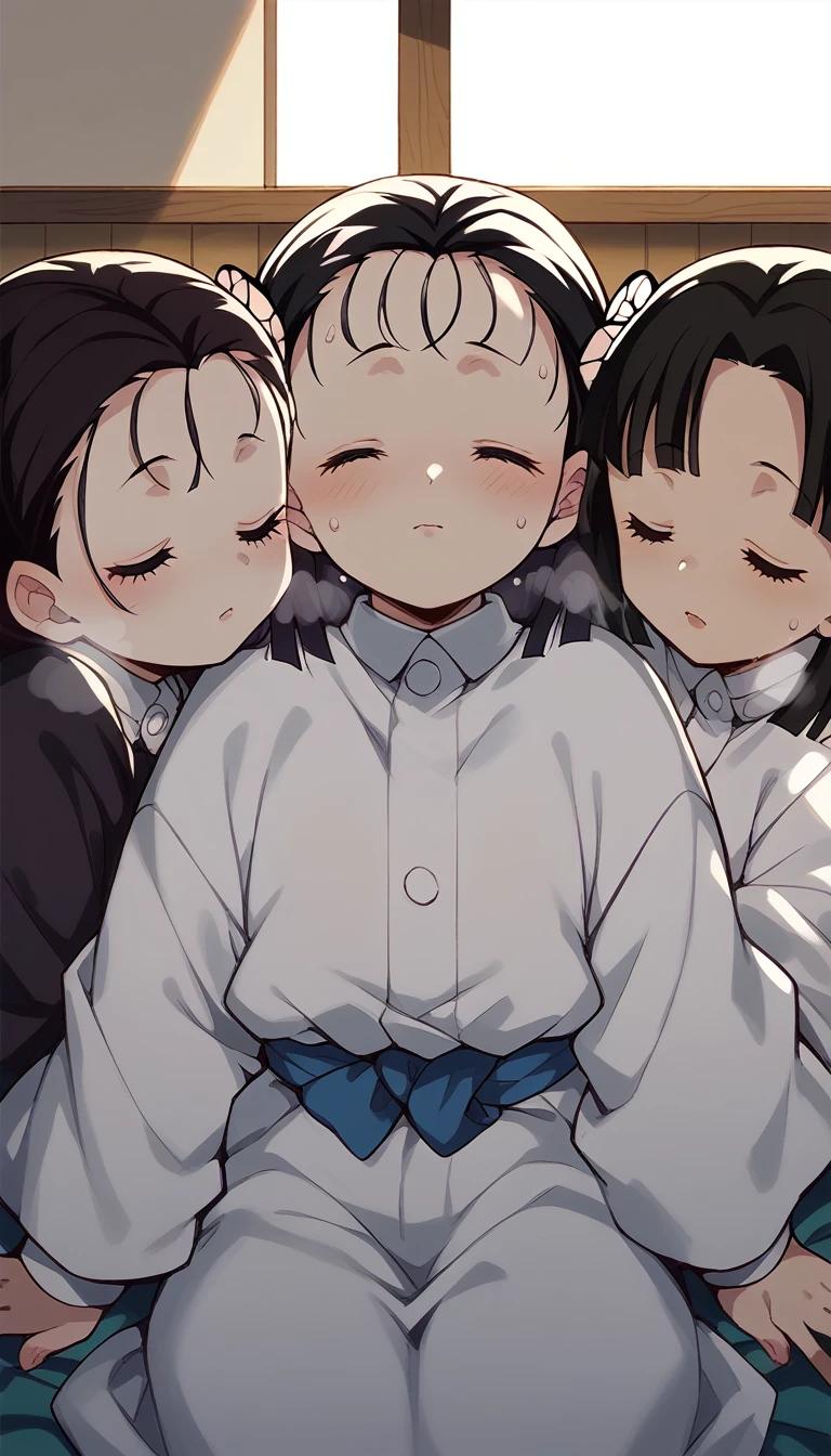 Browsing Caution,Sweat,White Breath,Demon slayer,The Three Girls of the Butterfly Mansion,Terauchi Kiyo,Sleep on your back,room,Front view,Large areola,