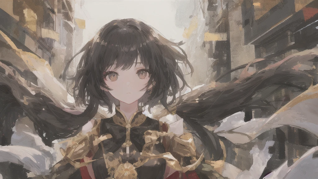 Highest quality,One girl, alone, Detailed face, Face Focus,Black Hair、Dancing、Night Scenery