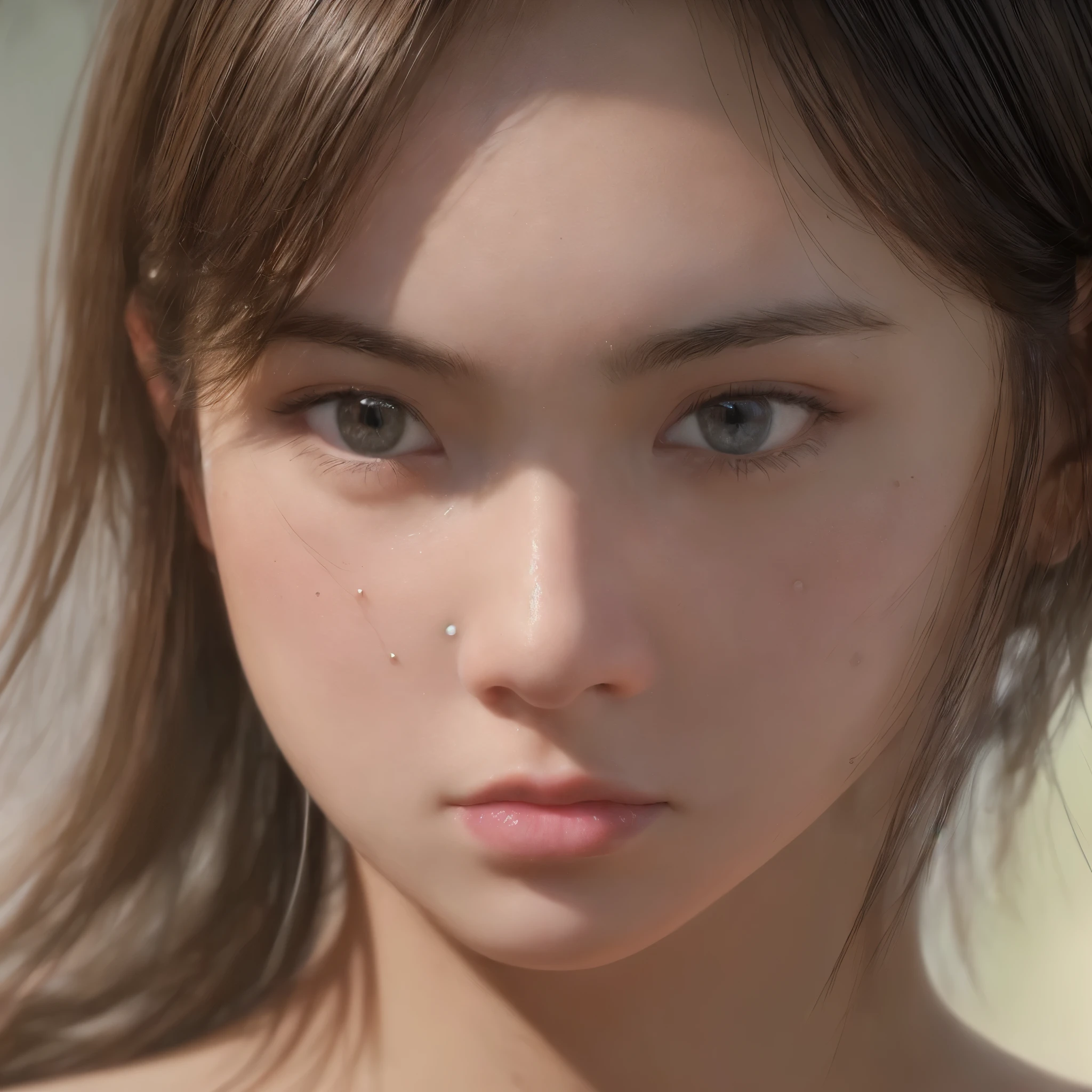 ((Real))、(detailed)、(Masterpiece)、(Highest quality)、RAW、canon r6、(()(Hyperrealistic)))、4K quality、Super 8K、Real、Skin Texture、Smooth、Wide Shot、sharp、Dramatic light、Shadow、 (Highest quality:1) 、 (masterpiece:1)、 (((超detailed:1)))、 ((((One girl)))、 ((((solo)))、( ((soloガール)))、TLOU_EW、(((Photorealism)))、(((Perfect beautiful face)))、明るくRealな目