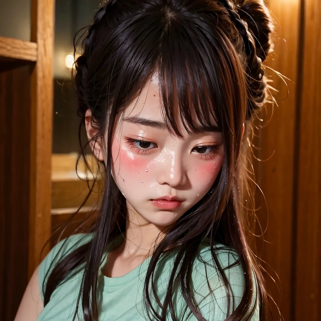 ((sad、That expression is like.))、((Sweating、Blushing&#39;of cheeks、Sweaty skin))、(8K, best quality, masterpiece:1.2), (Practical, photo-Practical:1.37), Very detailed,best quality, Ultra-high resolution, Professional lighting, Photon Mapping, Radio City, Physically Based Rendering, light,  Late Night Road,Writing border depth, Clear focus,moonlight, Good composition,1 girl,Solitary,(whole body), (whole body),beautiful eyes,((Red Eyes、I&#39;I害怕某事))、 Temporarily stop, Tight waist,Japanese , Black Hair,Messy hair,Long hair fluttering in the wind,((Navy blue socks))、(ulzzang-6500:1.2)、 Mix 4, 