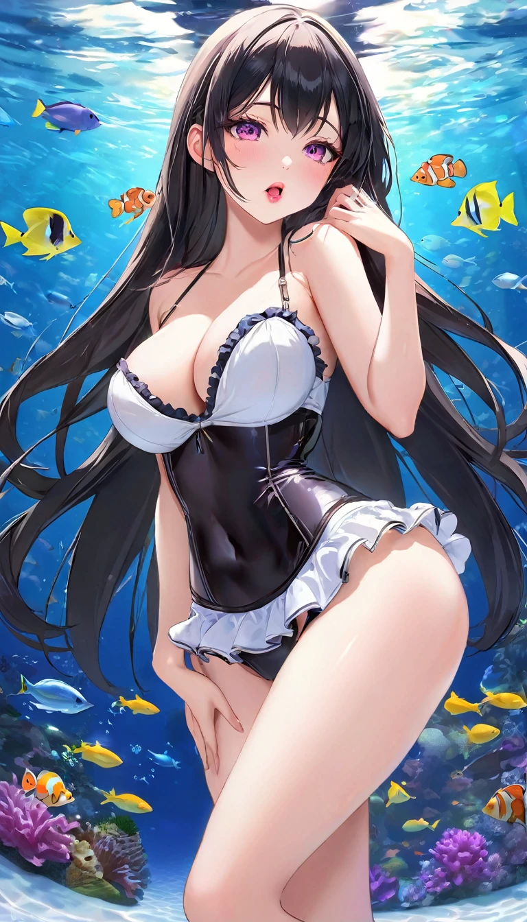 {{{{{16k, Camera angles close to face and }}}}}, {{{{{Her body and sex eal are at their peak and she exudes an overwhelmingly seductive aura She kneels with her eyes upward drooling from the tip of her slender tongue and sticking out her tongue lovingly and skillfully caressing the penis int of her, transforming a Japanese girl into her facial rank to the SSS rank of top-notch pretty actresses, She's in a cylindrical aquarium filled with female hormone fluid with a control panel that allows her to change the shape and appearance and personality of the girl inside at will, When the control panel under the aquarium was adjusted to a sexy beautifbig-breasted with tleavage slender undepersonality girl her appearance changed to a cutely slut and gentle look, after being locked in a aquarium for four years and injected daily with beauty-enhancing hormones she grew into a girl that she had an lewd fetish for lips and neckd waistlines, The lush growing tits and waistline of a 16 year oipen quickly when the co is moved to a 20 year old and we see her in her prime as a woman, her clearer nip line from underbust to hips, Her too-beautiful rounded tits wrapped in her separates frills pastel colobikini, Her hair is replaced by a bang long glossy very Straight black hair, The growing body is reproduced with sex-loving, thick vivid lips, She transforms her int cute once-in-a-millennium}}}}},{{Extremely detailed}},{{{{{integrated her head small, Enchanting Too thick and erotic deep pink lips, Her thickened lips shimmer with }}}}}