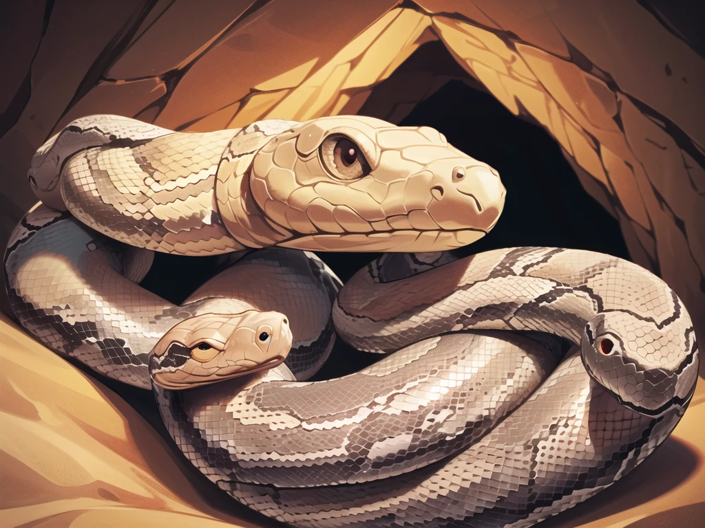(Snake:1.6),
(In the desert:1.2),(full_shot:1.6),(In the cave:1.2),