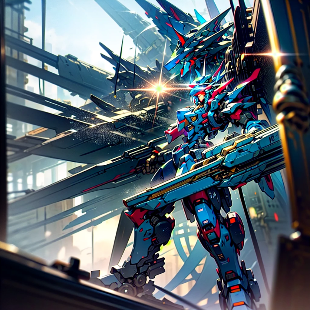 professional 3d model of (EVAUNIT:0.8) , (very biggest size mecha:1.6),mecha armor, full armor, glowing eyes, (full body:1.2),clenched hand, mechanical parts, robot joints,(holding huge weapon:1.5) ,(huge mechanical shield:1.2),best quality, masterpiece, highly detailed, ultra-detailed,(huge mechanical weapon:1.3),(detailed armor:1.2),(detailed shield :1.2),(detailed weapon:1.2),(huge mechanical gun:1.2), octane render, highly detailed, volumetric, dramatic lighting