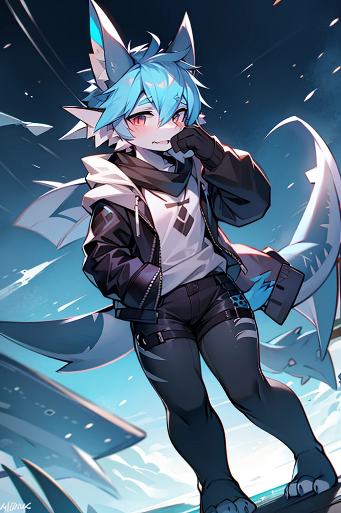 With sharks
