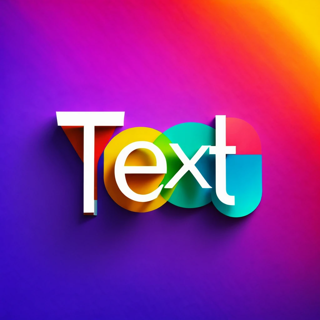 JULY text on large colorful background