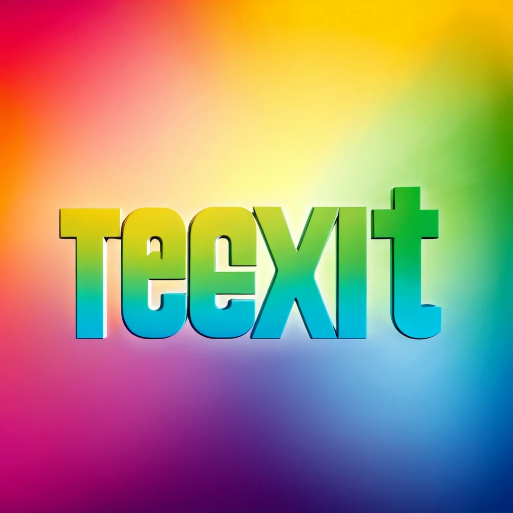 JULY text on large colorful background
