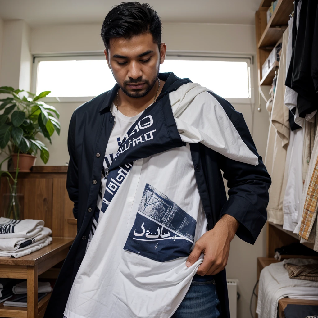 have word YASIN X09 on his cloth