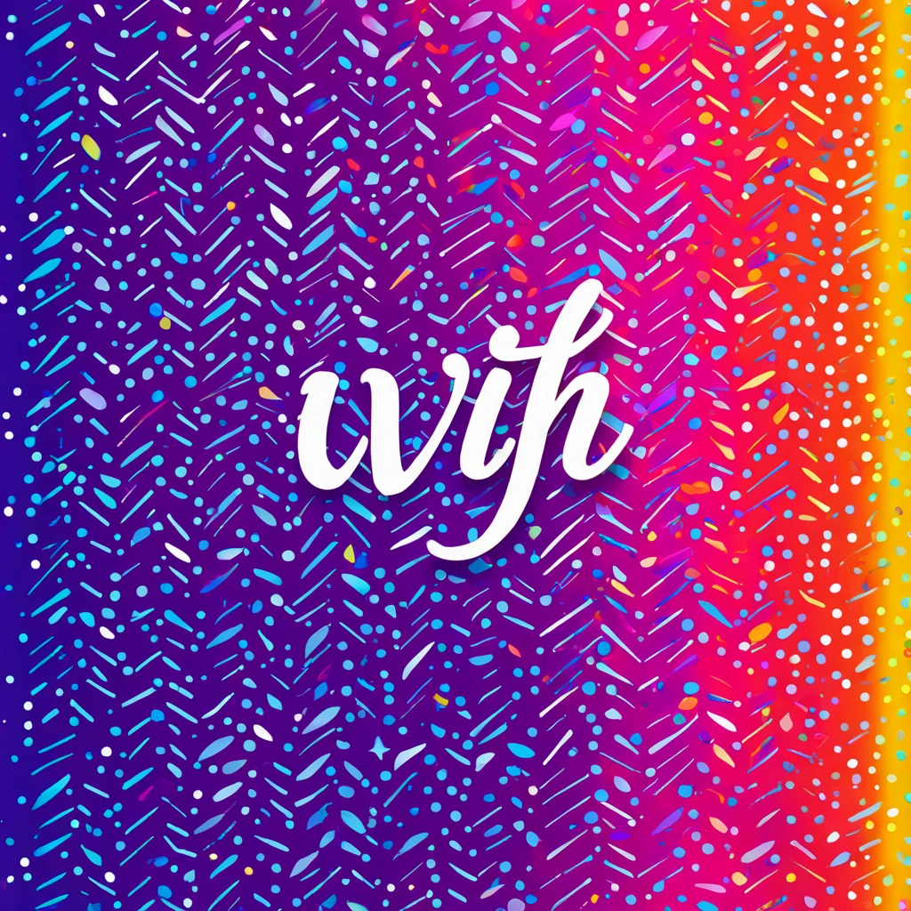July with colorful background