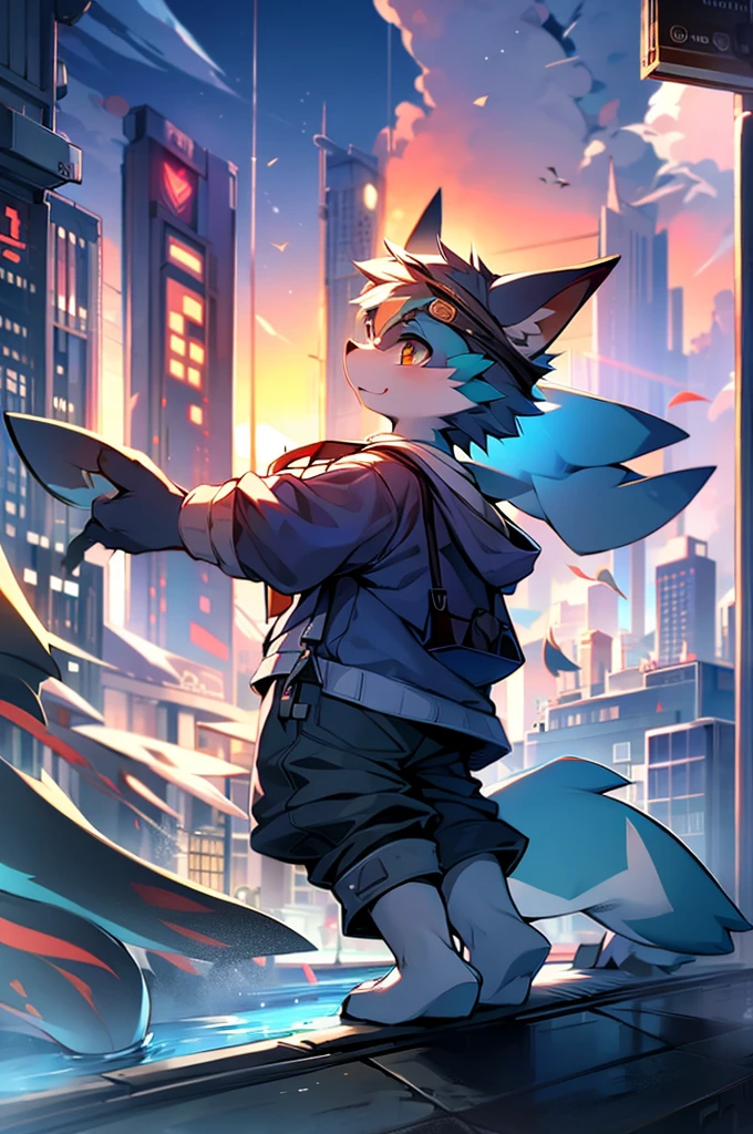 Shark and dog ???,Cityscape