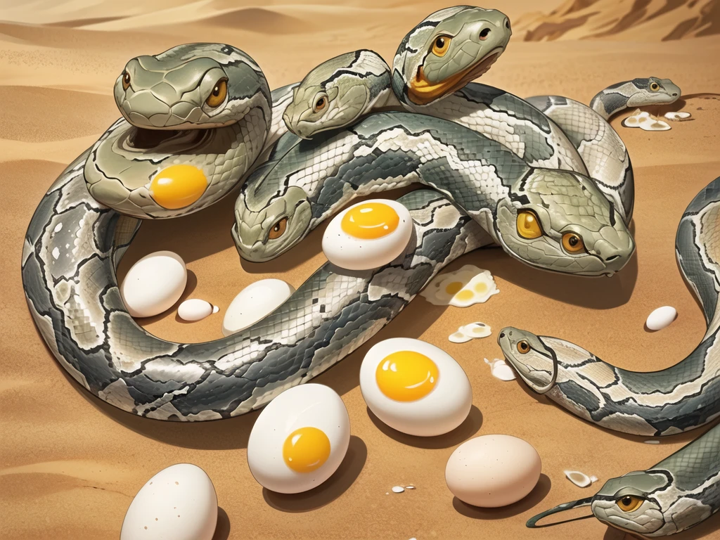 (Snake and eggs:1.6),
(In the desert:1.2),(full_shot:1.6), (ระเบิดไฟ:1.2) ,