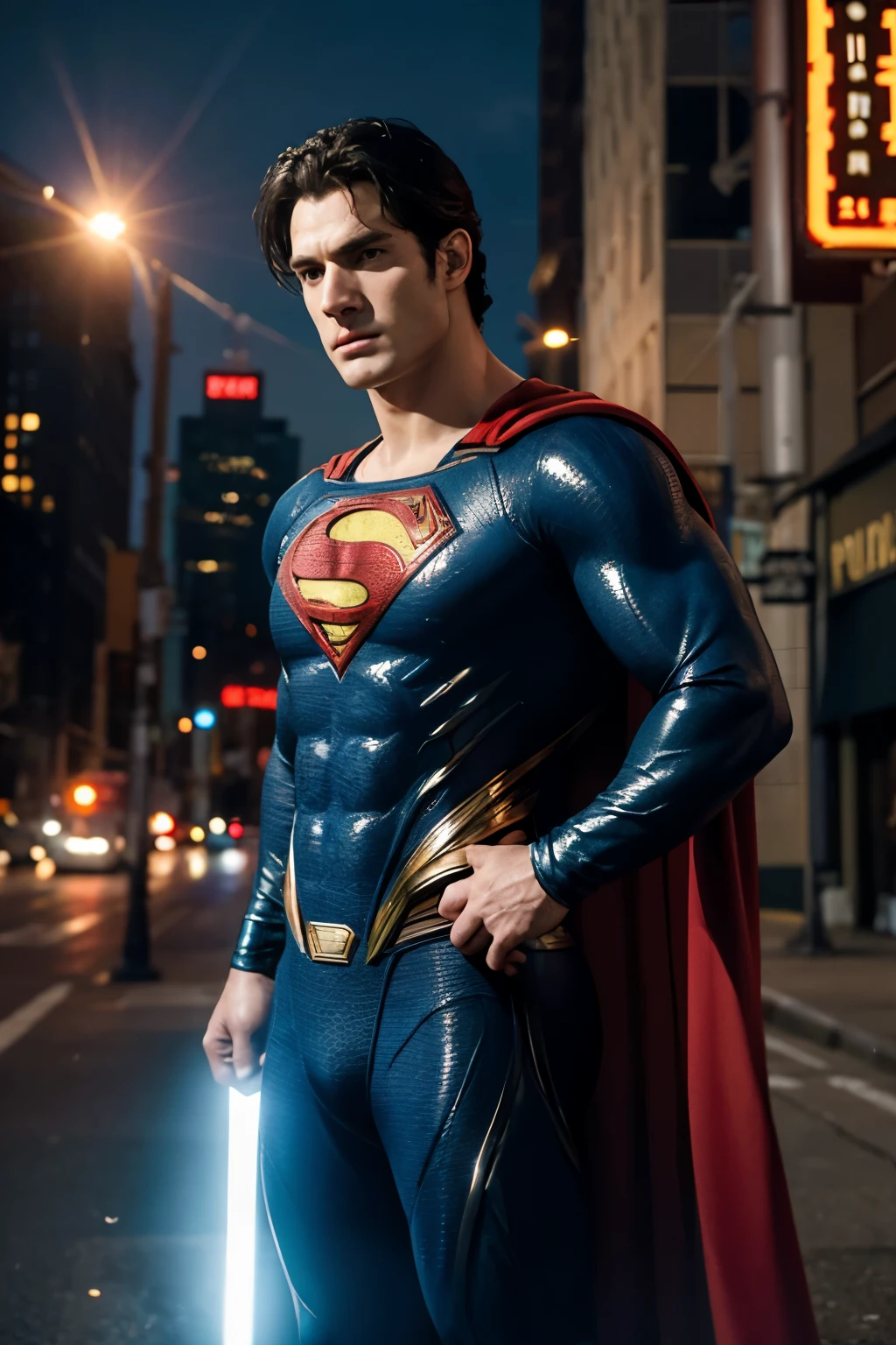 Superman takes off his coat from the streets of New York in a scene from the movie, Superman, 3d action movie, cg art, Superman pose, action movie, super high resolution, Henry Cavill as Superman , fan art, inspired by Rudy Siswanto, surreal photo, super high resolution, super photorealistic, Henry Cavill as Superman, cg artist, Henry Cavill as Superman, masterpiece , super detailed, super sharp, excellent realistic scene quality, 48K.