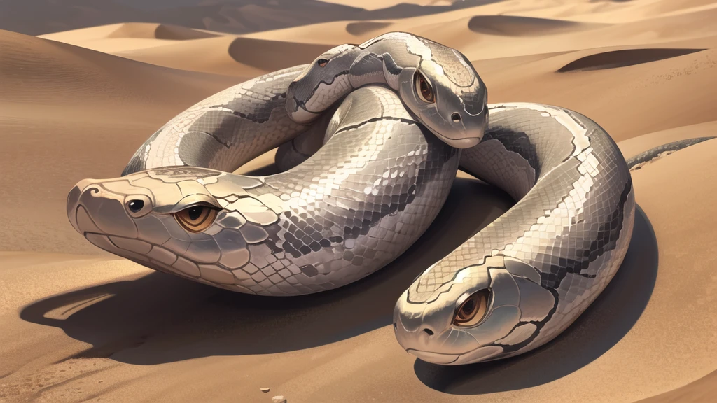 (Snake :1.3), (In the desert:1.2)