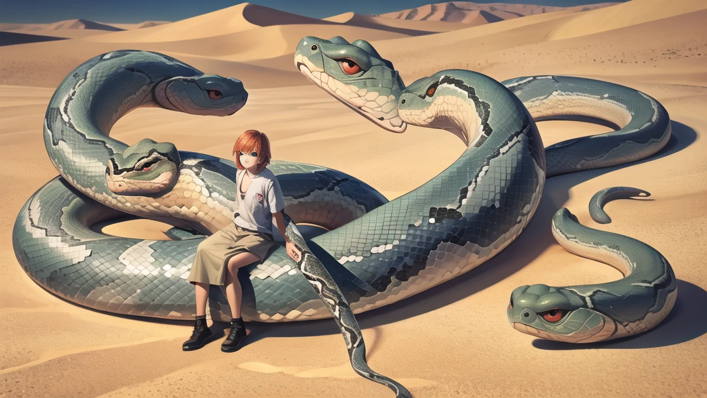 (Snake :1.3), (In the desert:1.2)