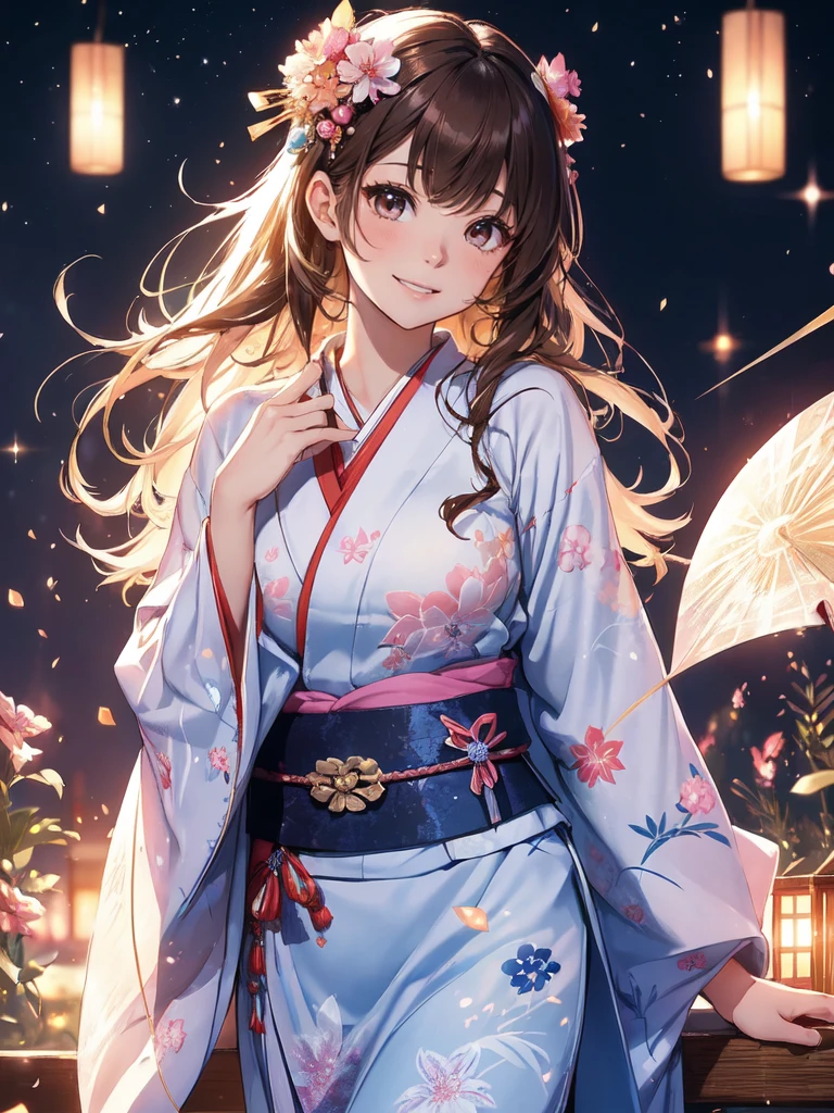 最high quality、1 woman beautifuhime、Altair、(( cowboy shot  ))((Summer Yukata))'((Japanese_yukata))、beautiful瞳、tears、、beautiful装飾、Hairpin、Bamboo、Bambooの葉、、Star World、Summer Nights in Japan、Milky Way Galaxy、最high quality , fractal beautiful、　((Laugh beautifully、))((Glowing ice　))、beautiful顔、Tanabata of Japan、、 beautiful輝き,High-definition depiction, Realistic, 8K, Unity, beautiful、Iridescent、、 light smile, Beautifully and vividly drawn, , beautiful beautiful透き通る肌、輝くbeautiful装飾の魔法、、、beautiful短冊、🎋, beautiful、 Romanticism,, Bambooの葉、bamboo, ,Magical gentle light,smile,,image quality、masterpiece、beautiful顔、Super beautiful woman((Big breasted 22 year old office lady、Bust 120,Beautiful long ironed hair、Brown Hair、height: 165cm。、Esbian、、high quality、、Visual Arts、最high quality、1 woman ,　、light、Beautiful radiance,High-definition depiction, Realistic, 8K, Unity, , light smile, Beautifully and vividly drawn, , Beautiful, beautiful, clear ,   Romanticism,Cowboy Shot:  最high quality　　