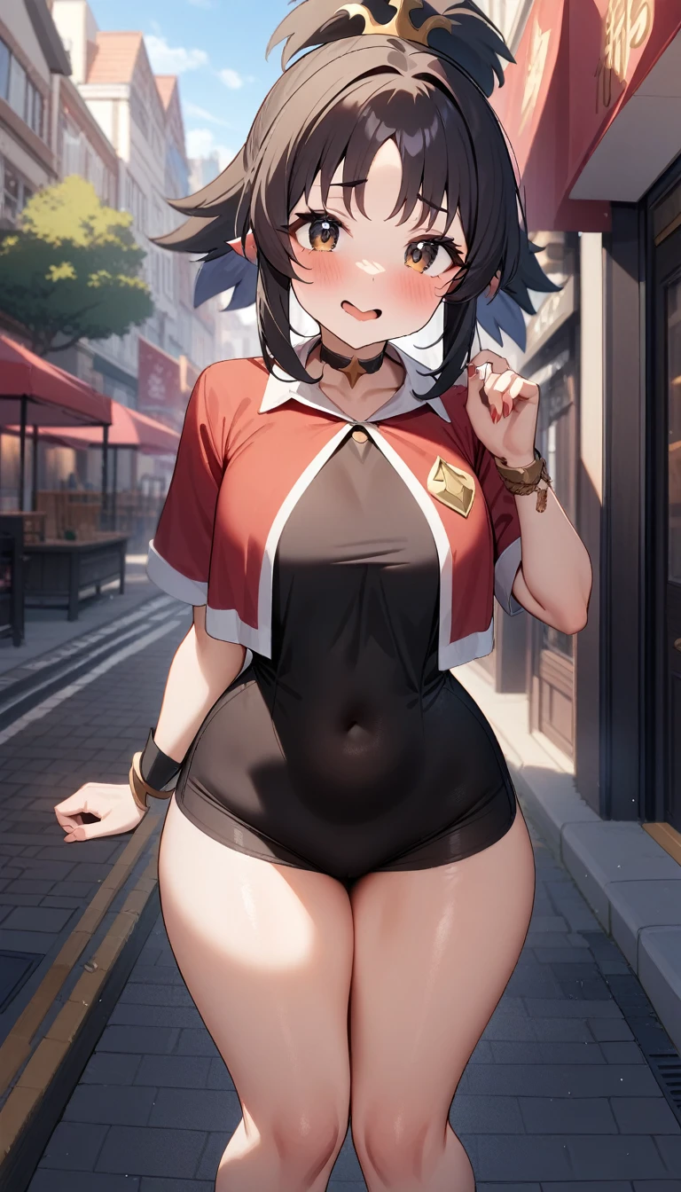 1girl, kaori \(princess connect!\), princess connect!, perfect eyes,city street,masterpiece,very aesthetic,newest,sensitive