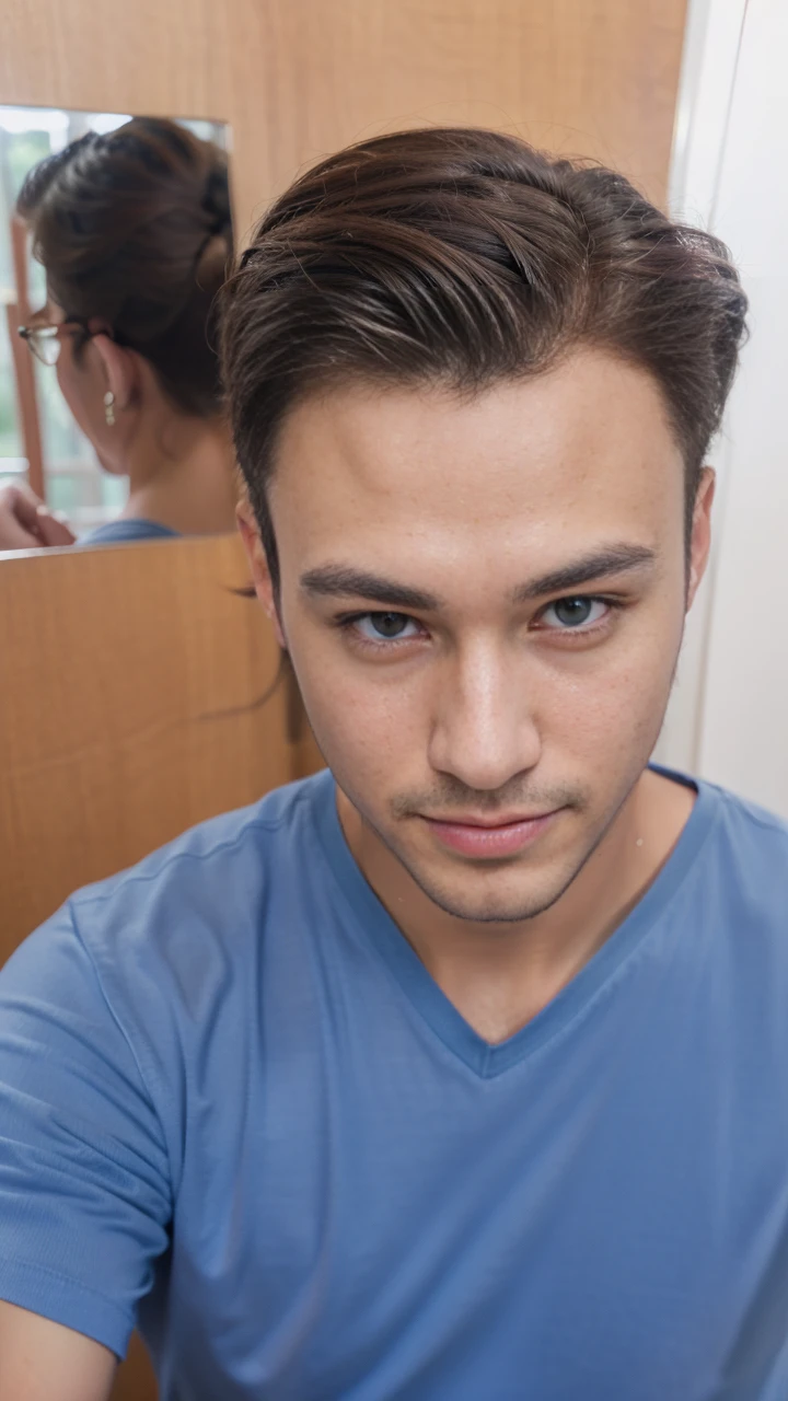 ((Men only)), (head shot), (face only), (handsome muscular man in his 20s), (Chris Redfield), (blue glasses), (big smile), (detaile: 1 in 1), Natural muscles, HIG quality, beautidful eyes, (Detailed face and eyes), (Face、: 1 / 2), Noise, Real Photographics、... .................................................................................................................PSD, Sharp Focus, High resolution 8K, realisitic & Professional Photography, 8K UHD, Soft lighting, High quality, Film grain, FujifilmXT3