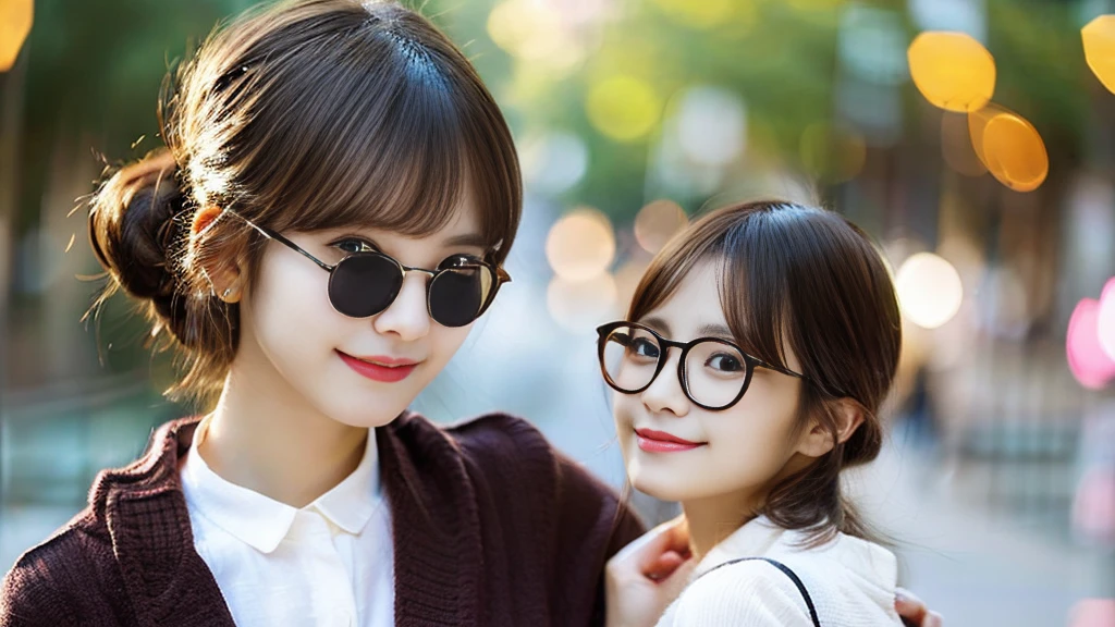 cute　youth　Popularity　fashionable　OL Short　glasses