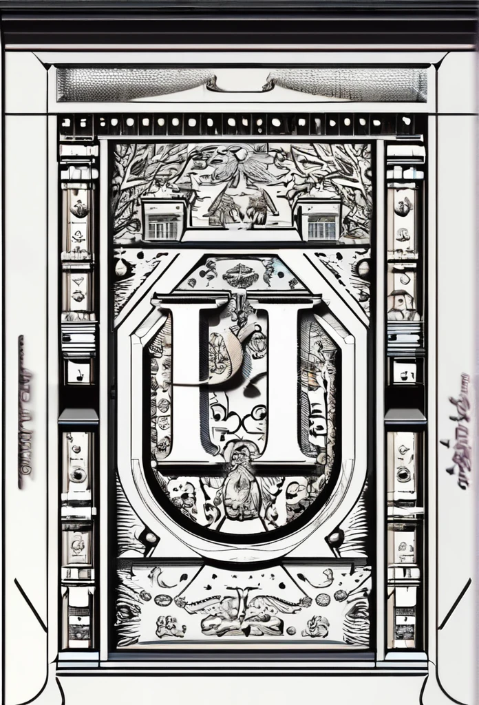 Logo de l&#39; groupe musique, un bon vieux logo qui rappelle les années 1900. Le logo montre a cross with a hanging crown, between two musical repetition mark Design assez cool chic et moderne Fond blanc