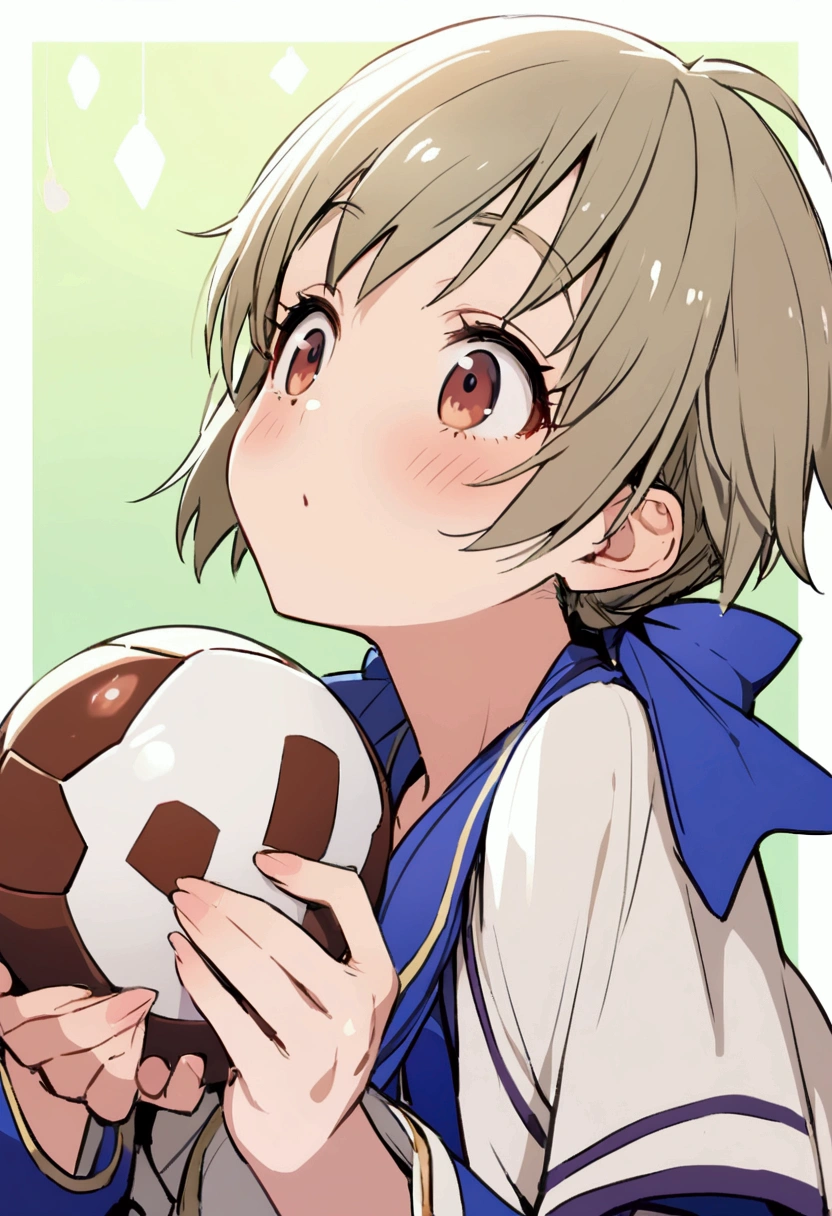 une fille espagnole, porter un trickot de football