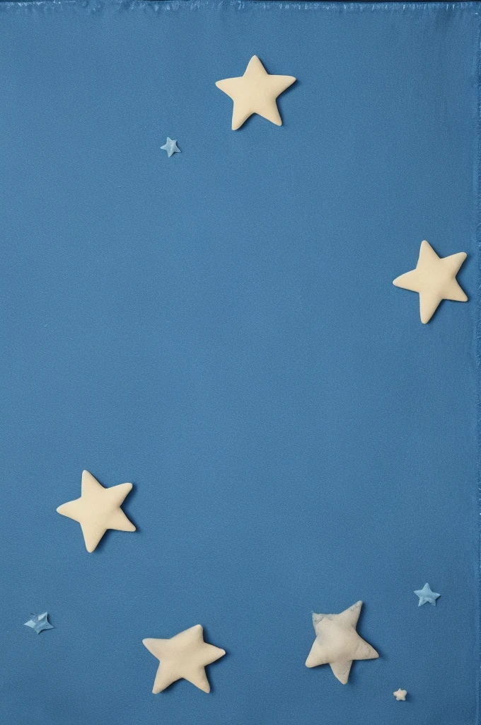 A square banner with a blue background，There are ten stars