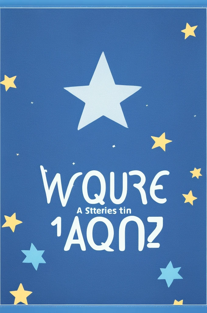 A square banner with a blue background,There are ten stars