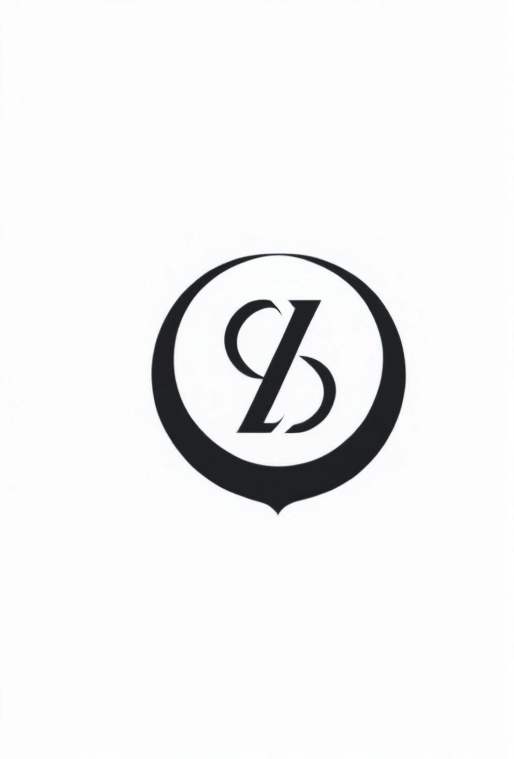 Logo de l' groupe musique, un bon vieux logo qui rappelle les années 1900. Le logo montre a cross with a hanging crown, between two musical repetition mark Design assez cool chic et moderne Fond blanc