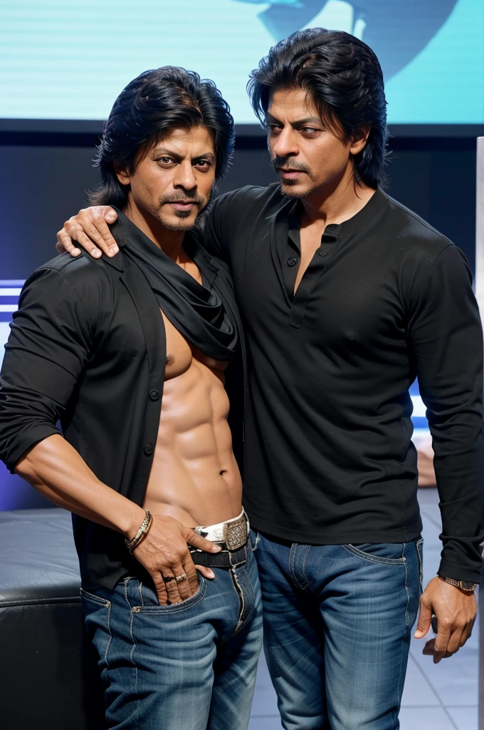 Shahrukh khan with yash. Hd. Futuristic