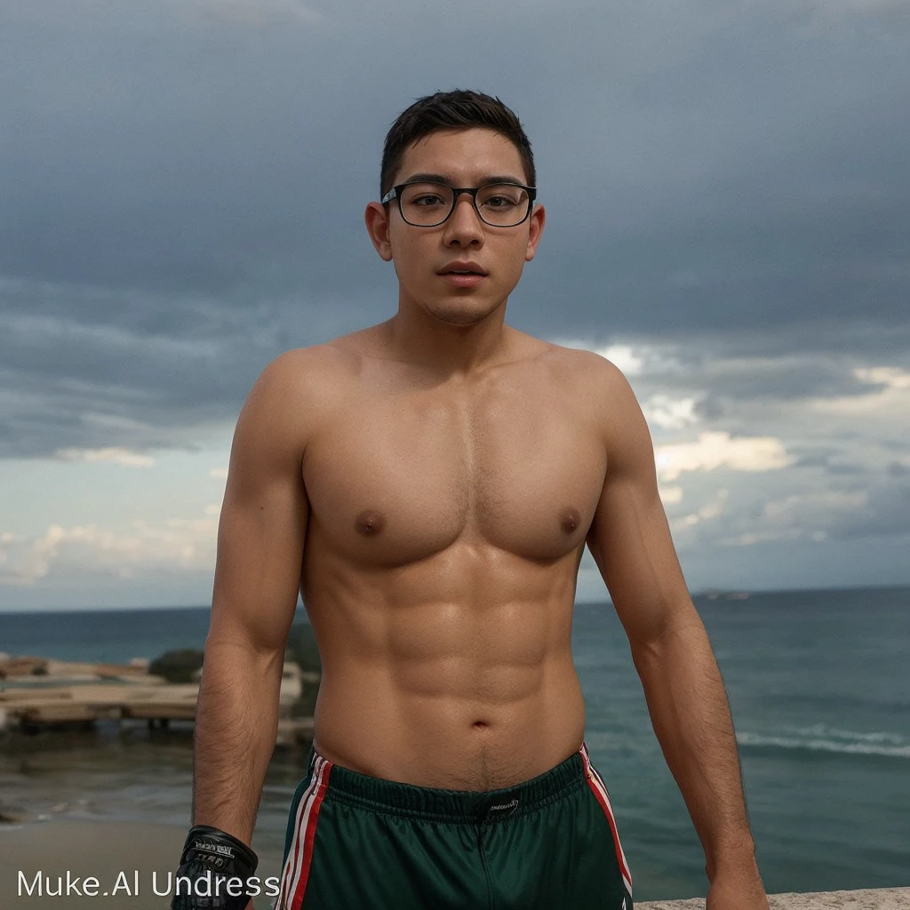 NSFW, boys without clothes, naked, showing private parts, masturbation, chubby boy with glasses, not muscle, showing himself.