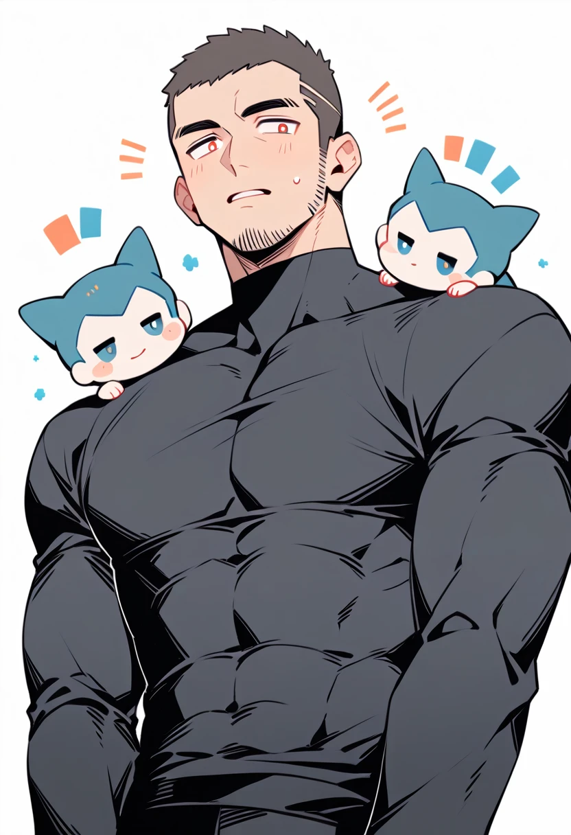 ((Two Humans)),((One is Rockman)),((One of them is Son Goku)),Very large muscles,Purple Skin,Very big penis,armor,Black tentacles clinging to me,Young boy,Sexual,excited,Lust,erection,Sex,Insert,Sweaty,Drooling