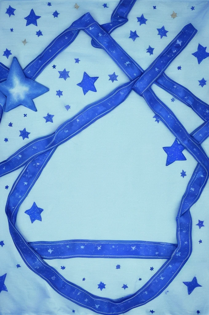 A square banner with a blue background，There are ten identical, light-colored stars.，