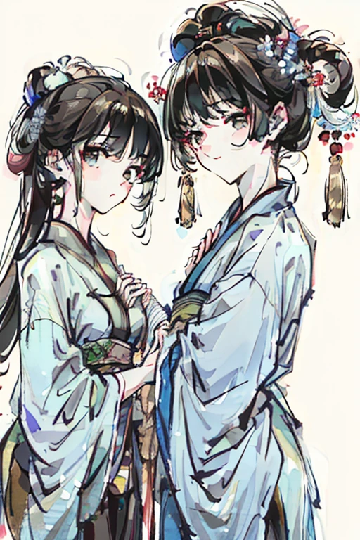(absurdres, highres, ultra detailed)ancient young China destines chinese lovers -couples