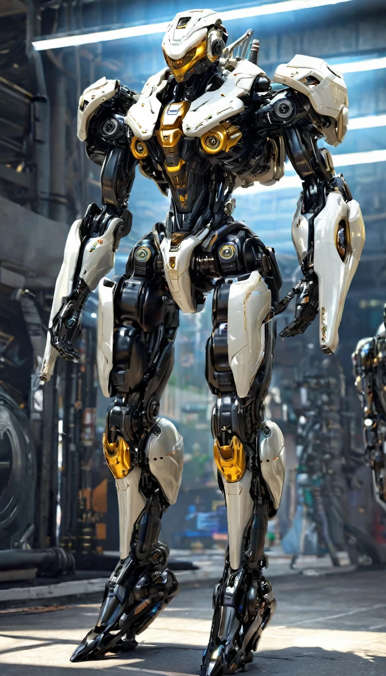 combatant, half human, half machine, Highest quality