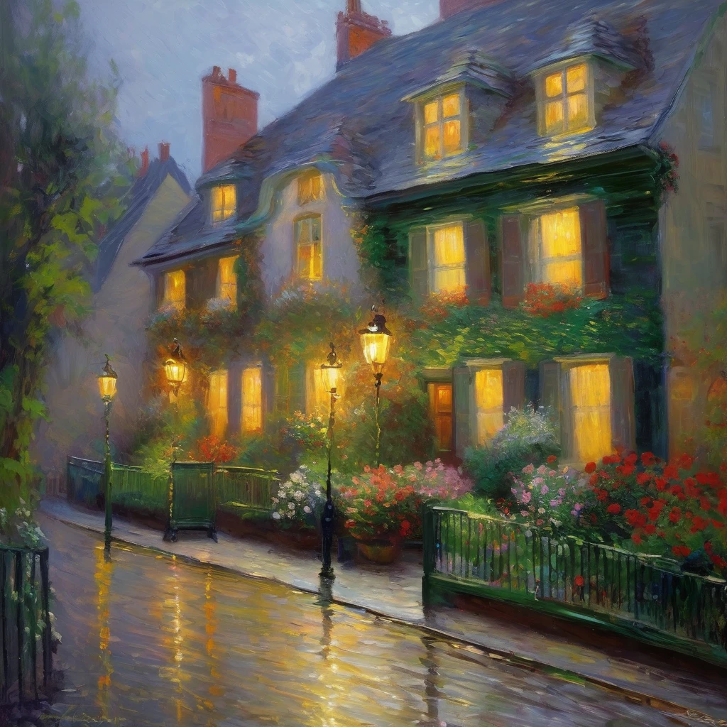 Cozy rooms, Big oil on the wall, Painter of Light, Monet's paintings, impressionism painting, oil, Harbor sunrise scenery, The sea is depicted in bold, improvised brushstrokes、A distant view of the harbor, completely shrouded in fog, The rising red sun is the accent, Soft colors and gentle brushstrokes create a peaceful atmosphere.。The focus of the image is on the print、The painting itself is a masterpiece、Impeccable writing、pinceladas ousadas、Impressionist feeling, The mysterious beauty of that moment, The wall where the painting hangs is decorated with an elegant frame.、Improves overall aesthetic appeal。lighting quente、The elegant combination of rooms creates a charming atmosphere.、Invites the viewer to immerse themselves in the serenity and beauty of the moment portrayed.。The image is、To truly capture the essence of the painting and its surroundings、Superior quality with high resolution and ultra-detailed rendering。The art style is、Emphasis on realistic and photorealistic expression、Reflecting traditional oil techniques。The colors are warm and inviting、Highlight the rich colors of the sunset、Infuse a room with a warm glow。lighting、Make your painting stand out、Add depth and dimension to the entire scene。