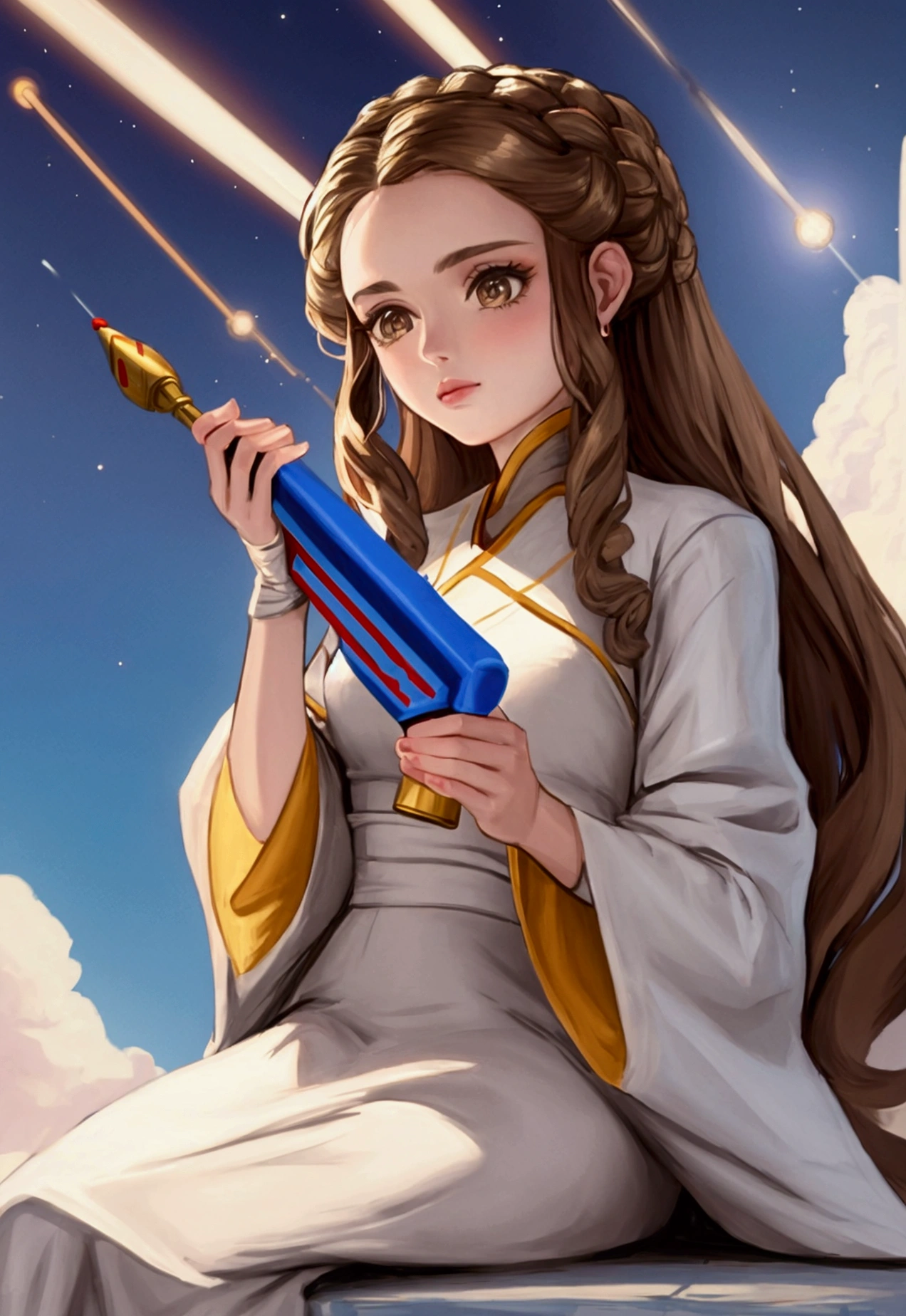 [Padme Amidala] Holding a Rocket