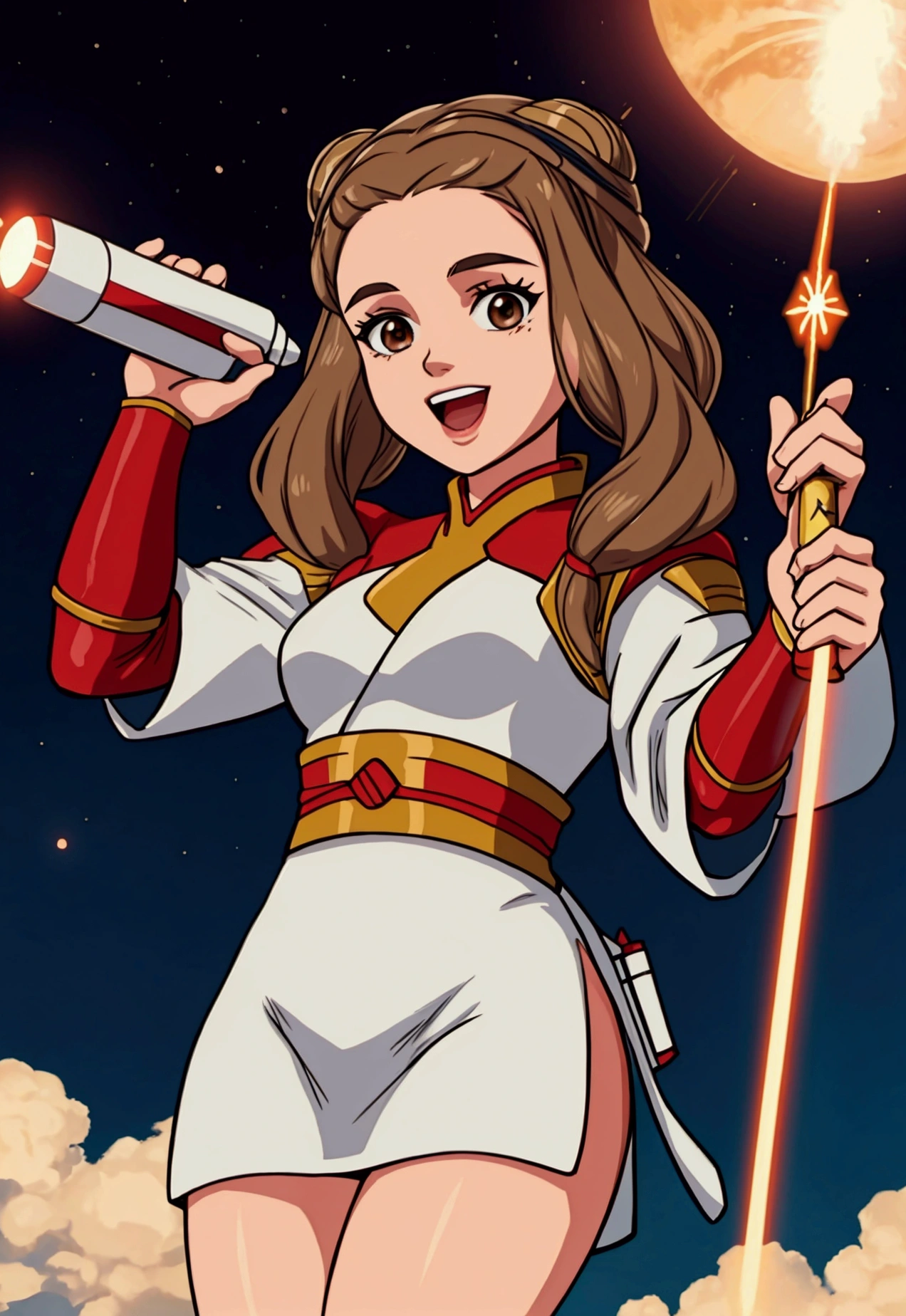[Padme Amidala] Holding a Rocket