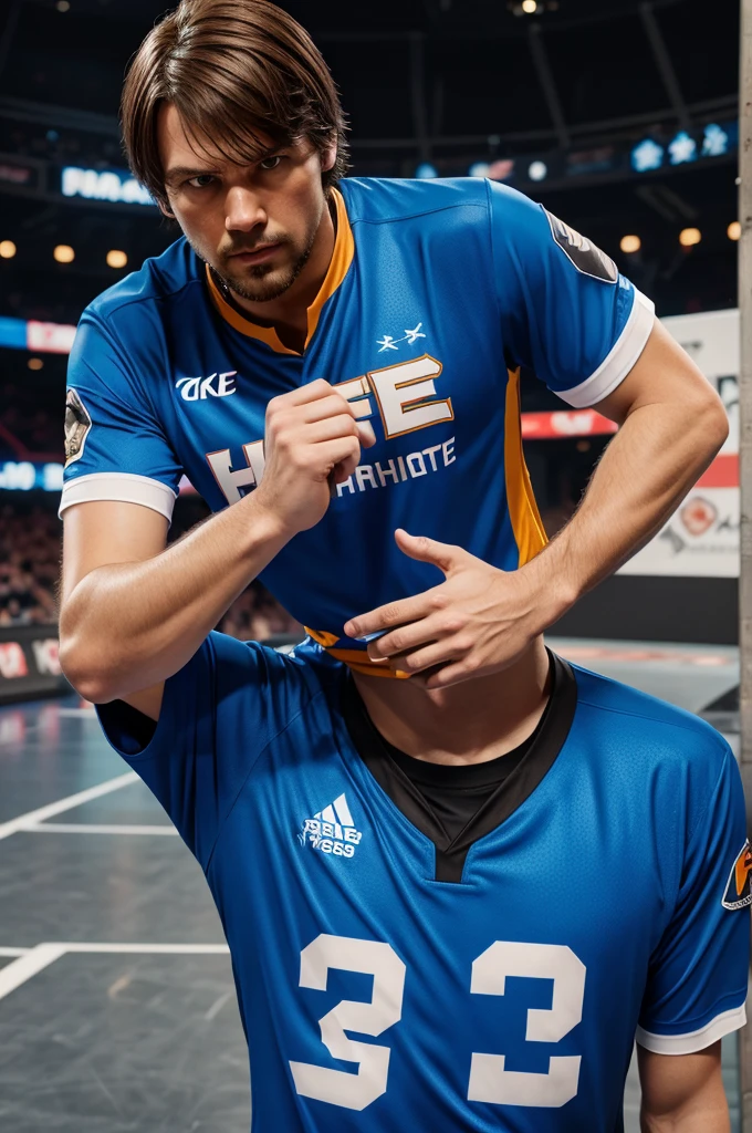 make an image of free fire eSports jersey with number 36 and name 'HYDRO' only jersey no human