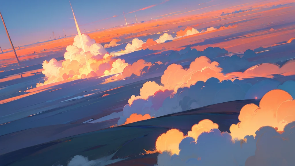 Divine, heavenly, radiant, white clouds, gold, gold, no figures, no one --auto