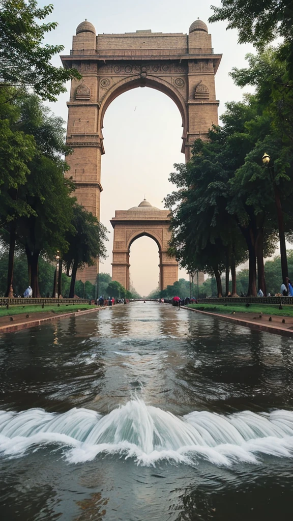 What if Delhi's streets turned into rivers? India gate