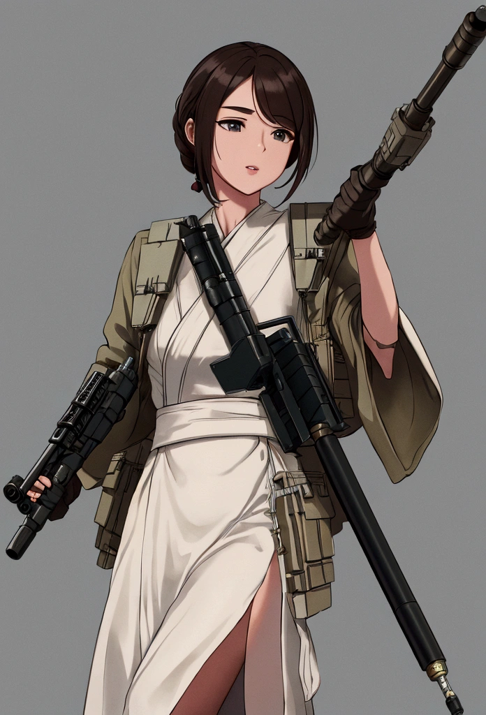 [Senator Chuchi from Star Wars] Holding a Missile Launcher