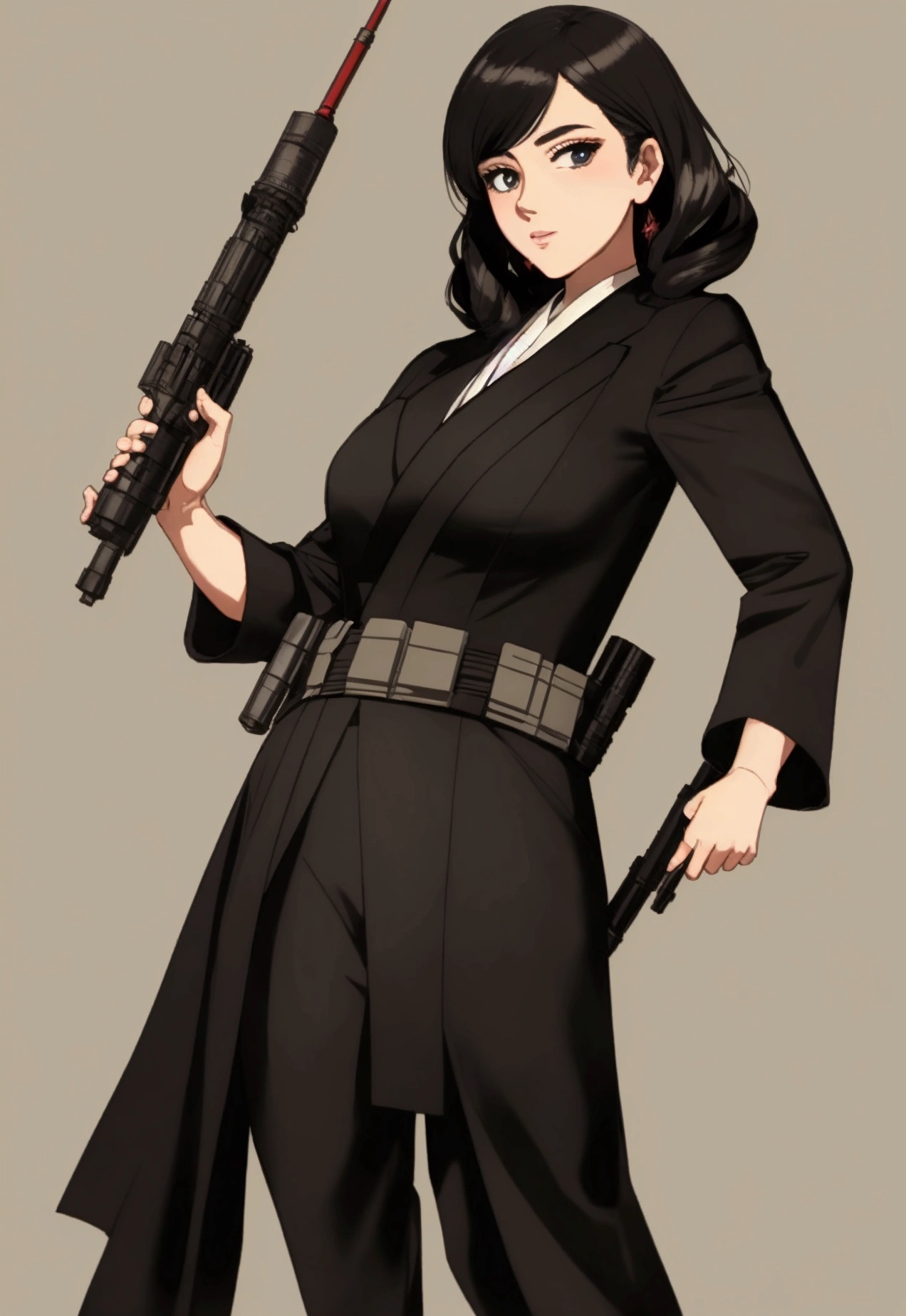 [Senator Chuchi from Star Wars] Holding a Missile Launcher