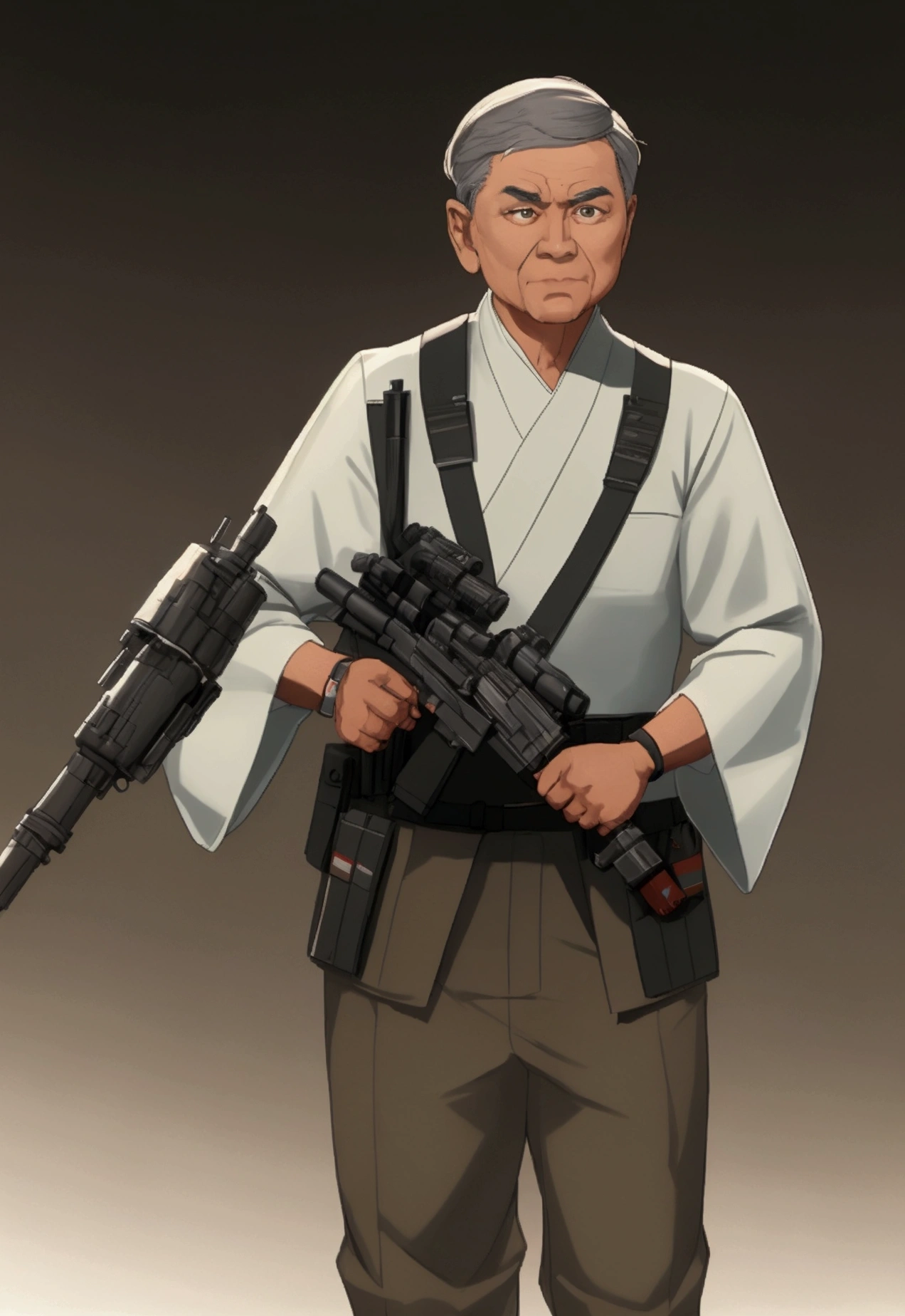 [Senator Chuchi from Star Wars] Holding a Missile Launcher