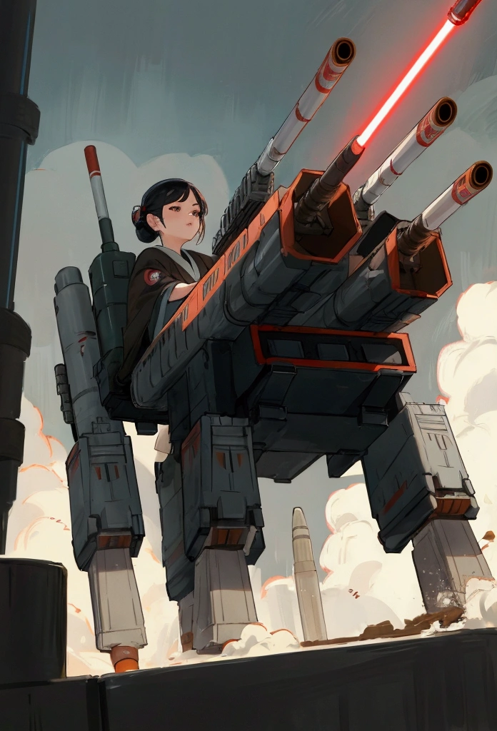 [Senator Chuchi from Star Wars] Holding a Missile Launcher
